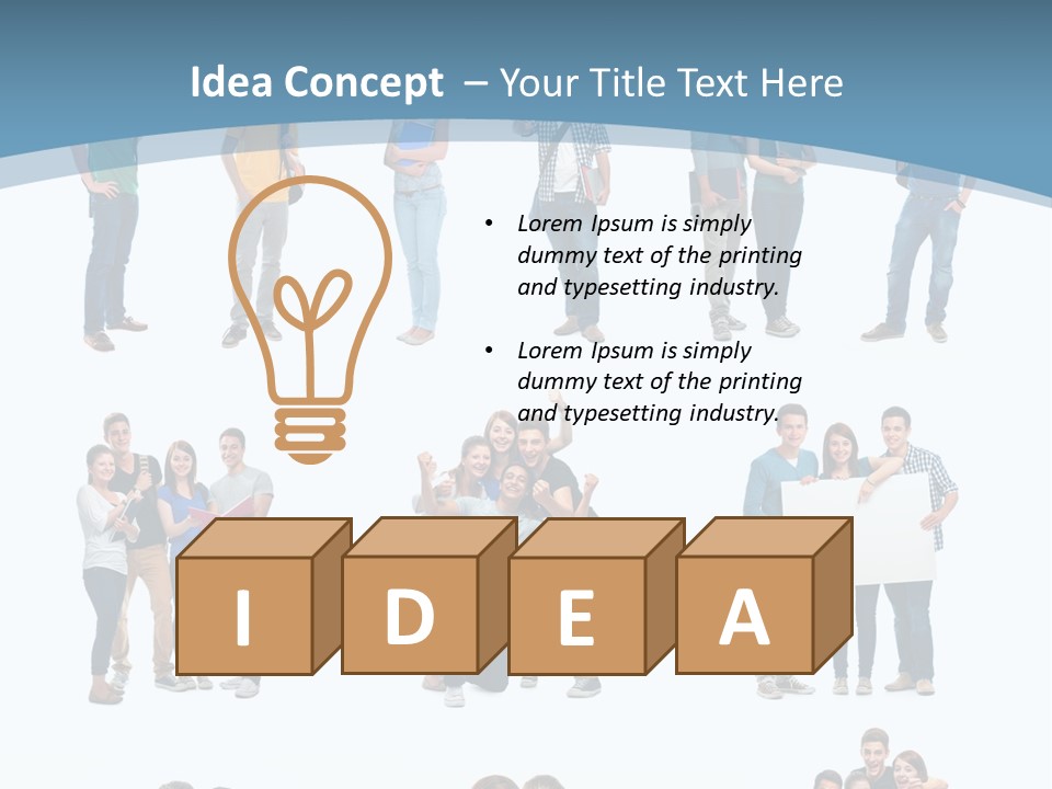 Team Friend Reading PowerPoint Template