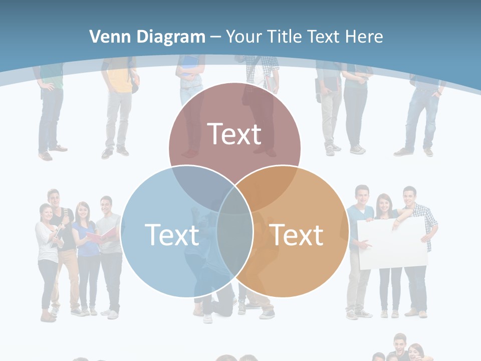 Team Friend Reading PowerPoint Template