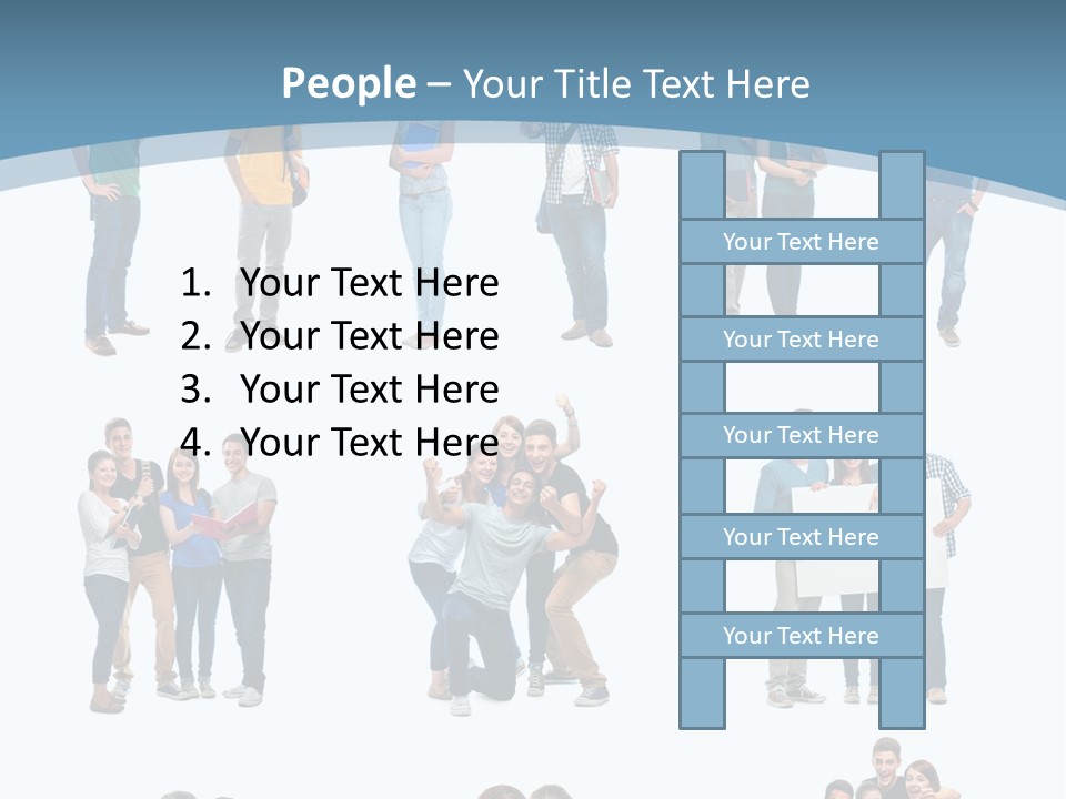 Team Friend Reading PowerPoint Template