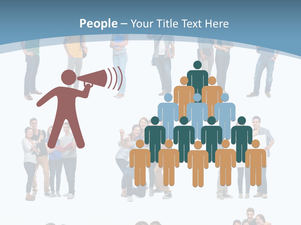 Team Friend Reading PowerPoint Template