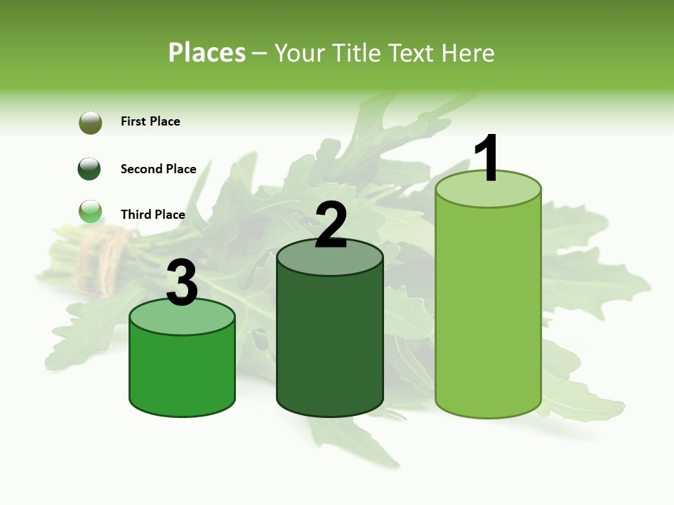 Eating Sativa White PowerPoint Template