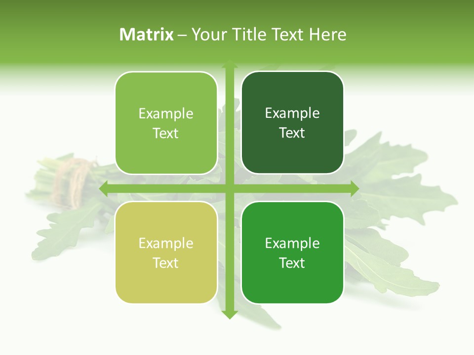 Eating Sativa White PowerPoint Template