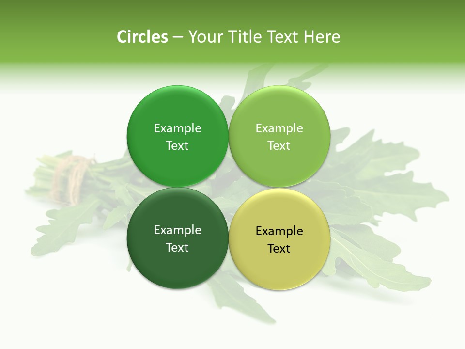 Eating Sativa White PowerPoint Template