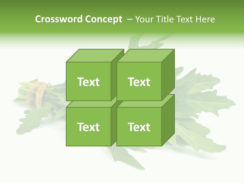 Eating Sativa White PowerPoint Template
