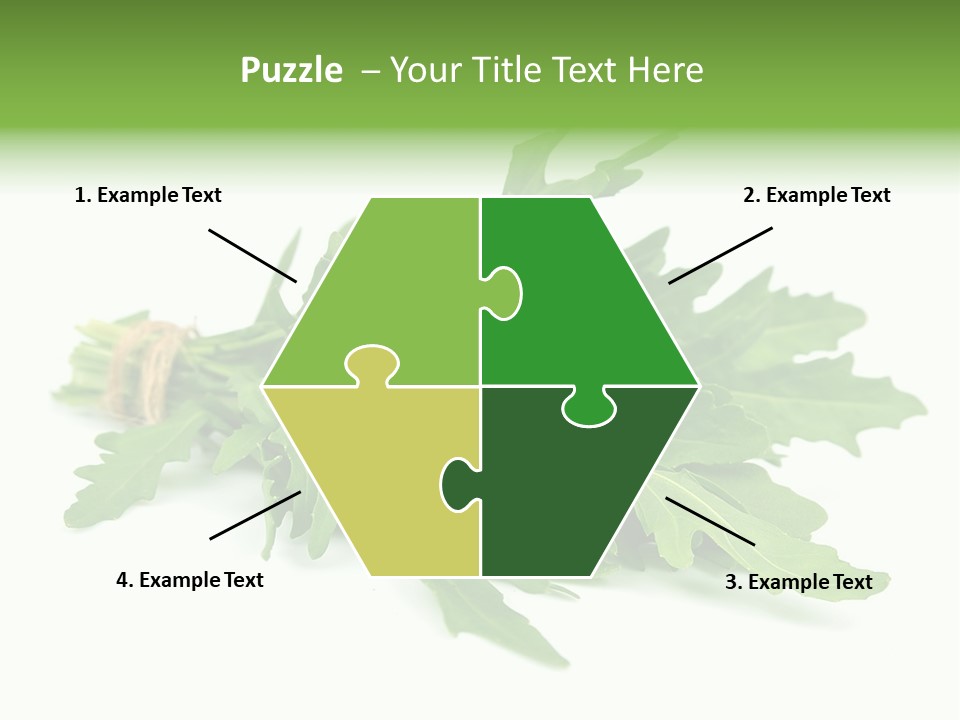 Eating Sativa White PowerPoint Template