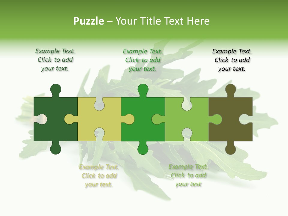 Eating Sativa White PowerPoint Template