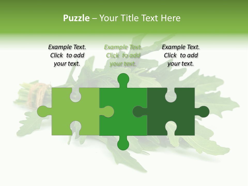 Eating Sativa White PowerPoint Template