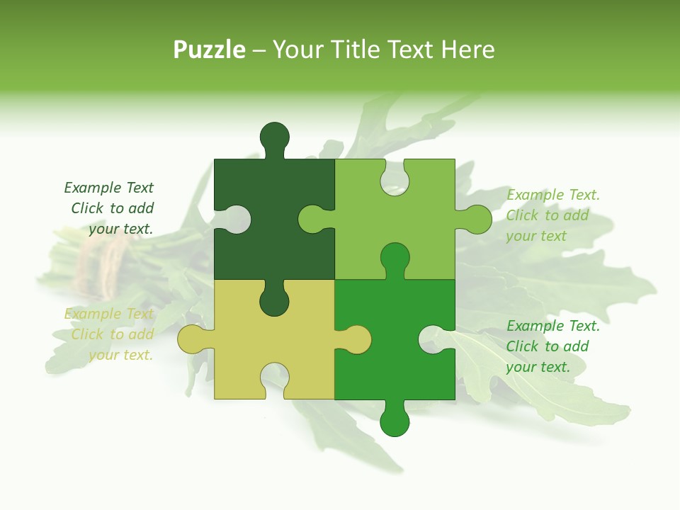 Eating Sativa White PowerPoint Template