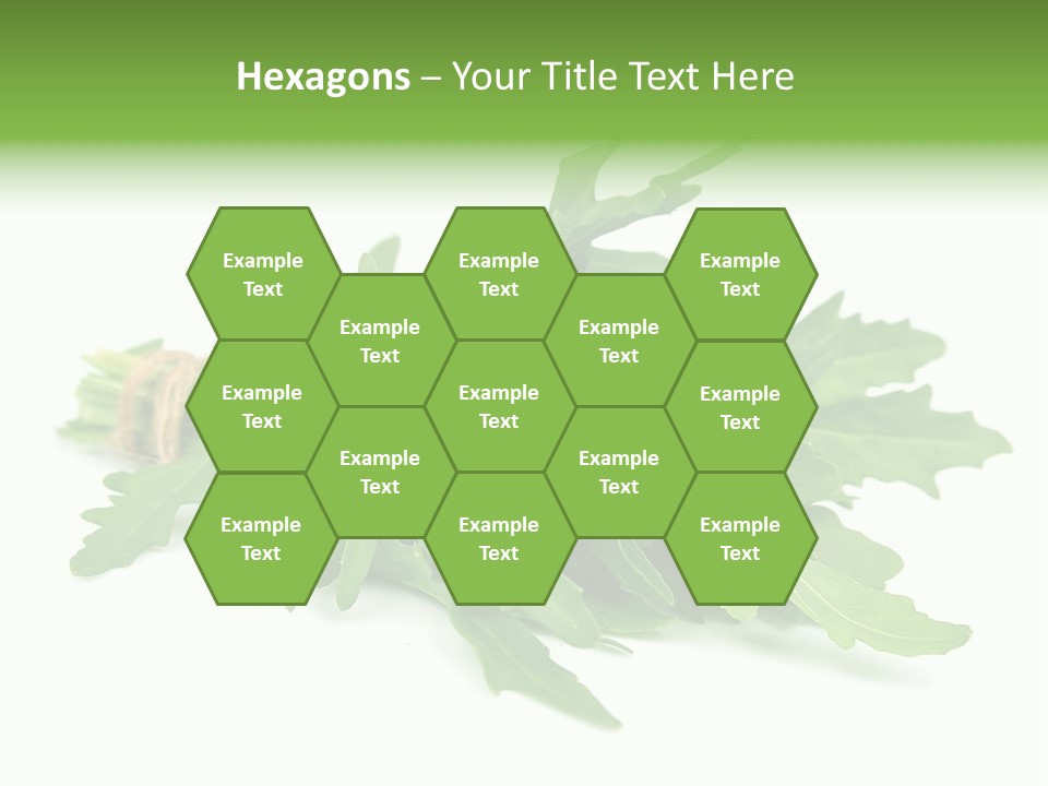 Eating Sativa White PowerPoint Template