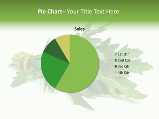 Eating Sativa White PowerPoint Template
