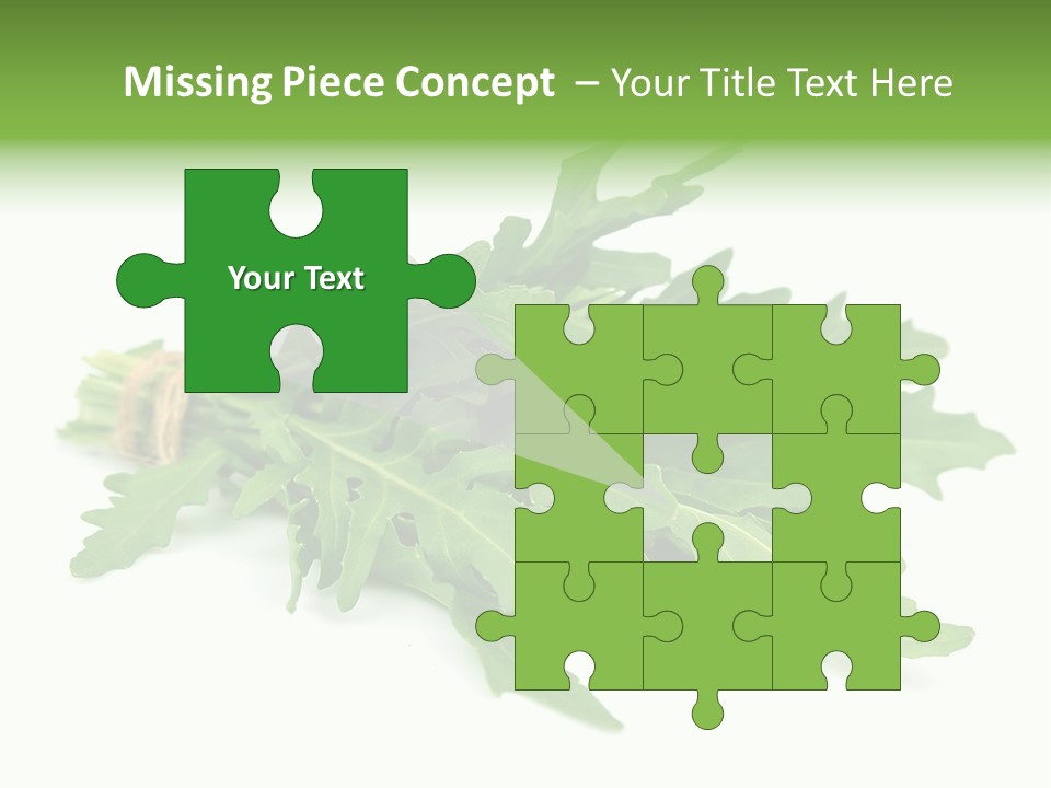 Eating Sativa White PowerPoint Template