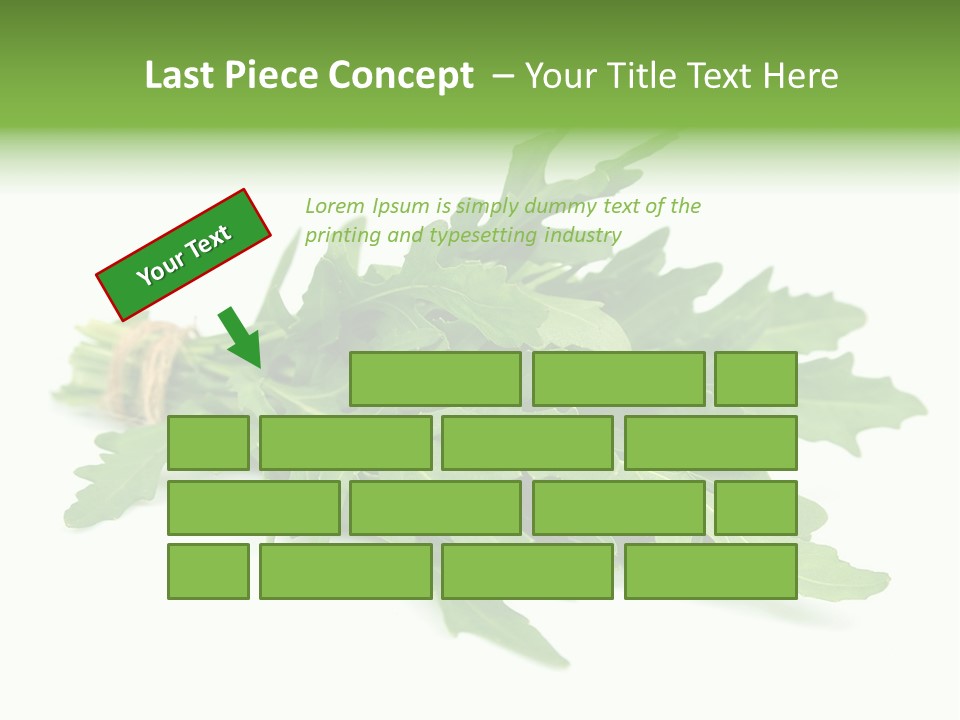 Eating Sativa White PowerPoint Template