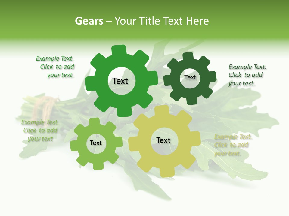 Eating Sativa White PowerPoint Template