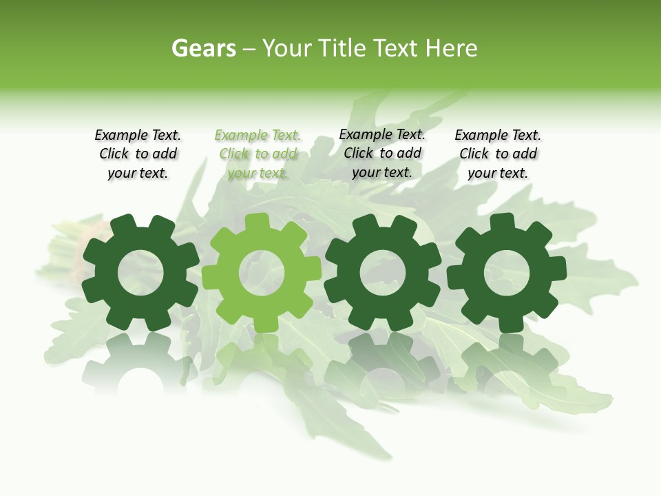 Eating Sativa White PowerPoint Template