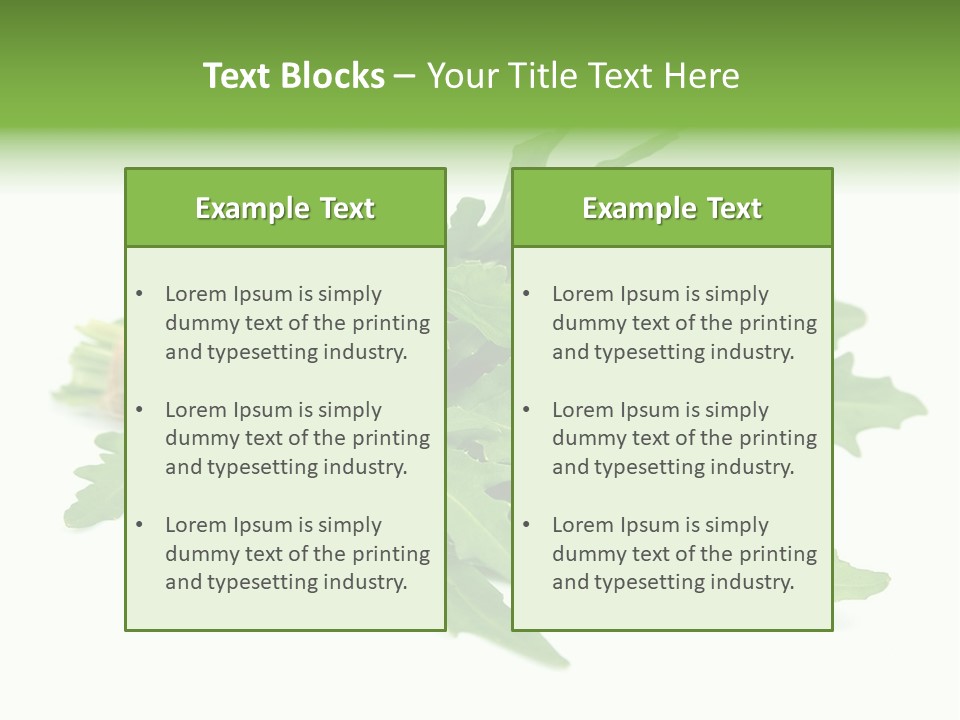 Eating Sativa White PowerPoint Template