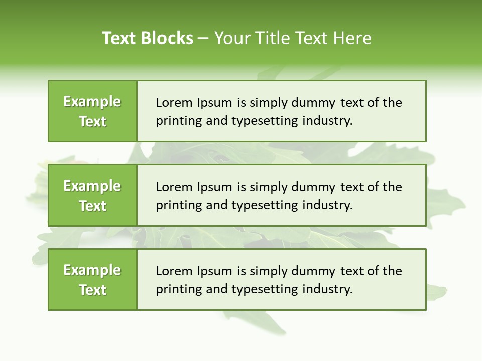 Eating Sativa White PowerPoint Template