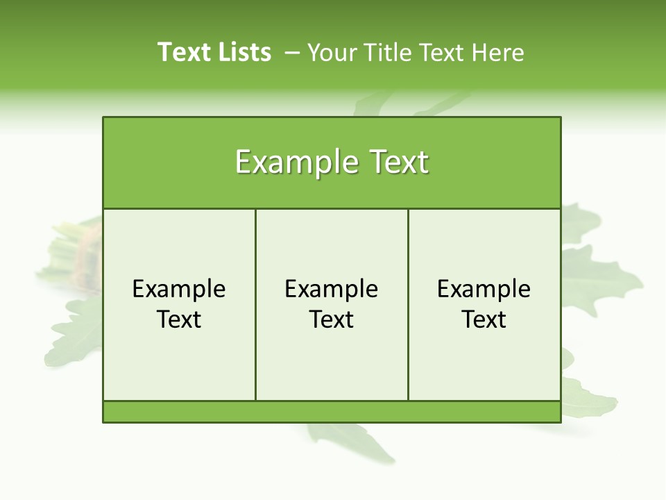 Eating Sativa White PowerPoint Template