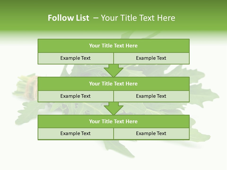 Eating Sativa White PowerPoint Template