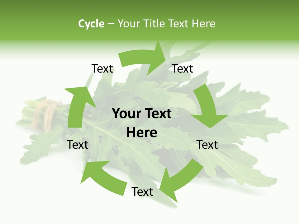 Eating Sativa White PowerPoint Template