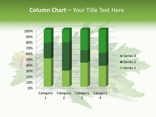 Eating Sativa White PowerPoint Template