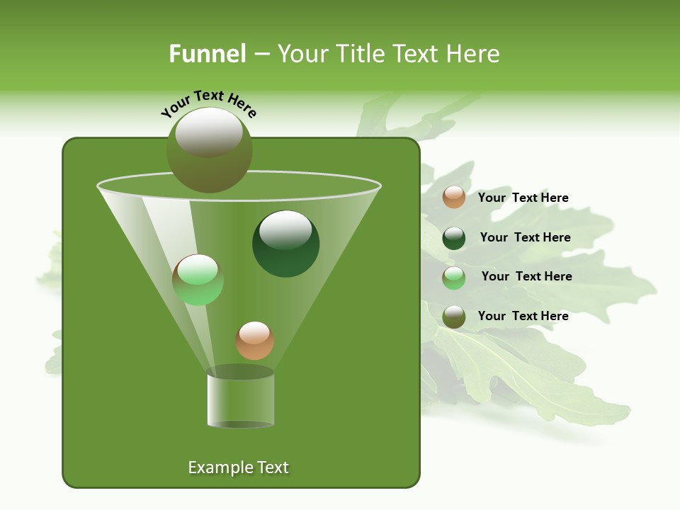 Eating Sativa White PowerPoint Template