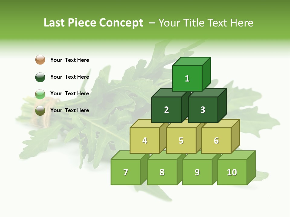Eating Sativa White PowerPoint Template