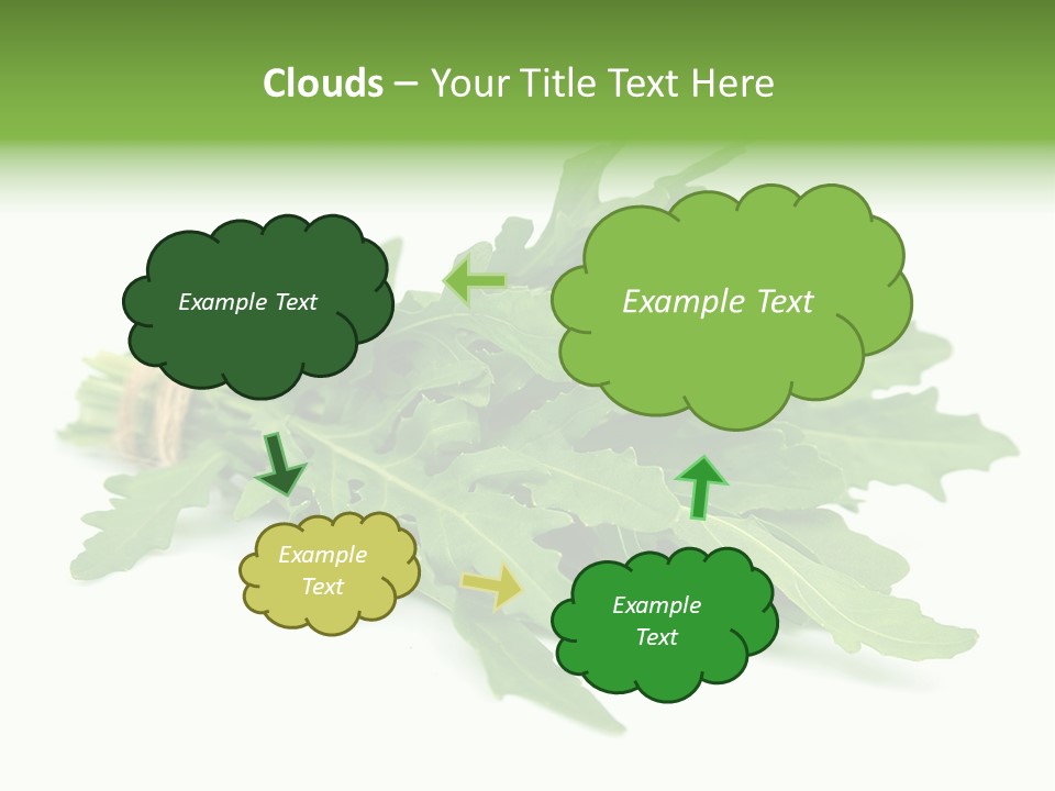 Eating Sativa White PowerPoint Template