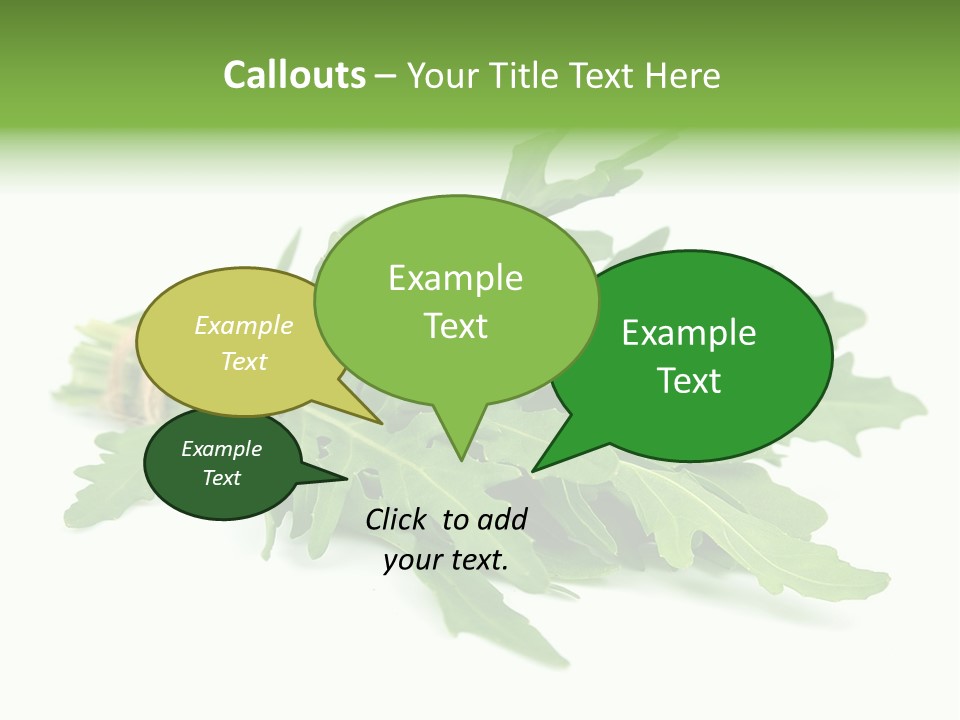 Eating Sativa White PowerPoint Template