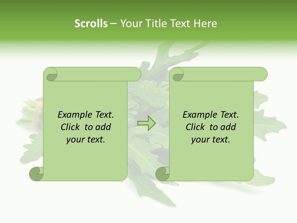 Eating Sativa White PowerPoint Template