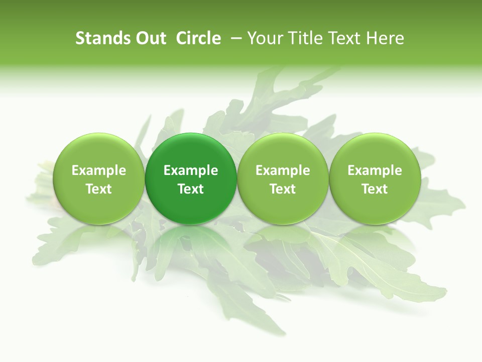 Eating Sativa White PowerPoint Template