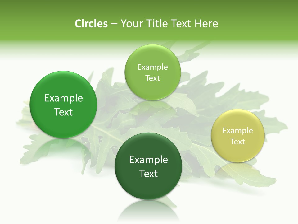 Eating Sativa White PowerPoint Template