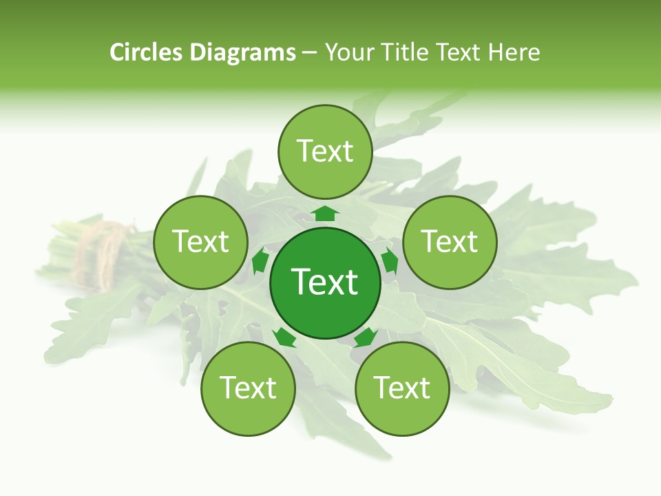 Eating Sativa White PowerPoint Template