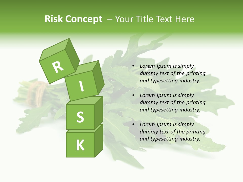 Eating Sativa White PowerPoint Template