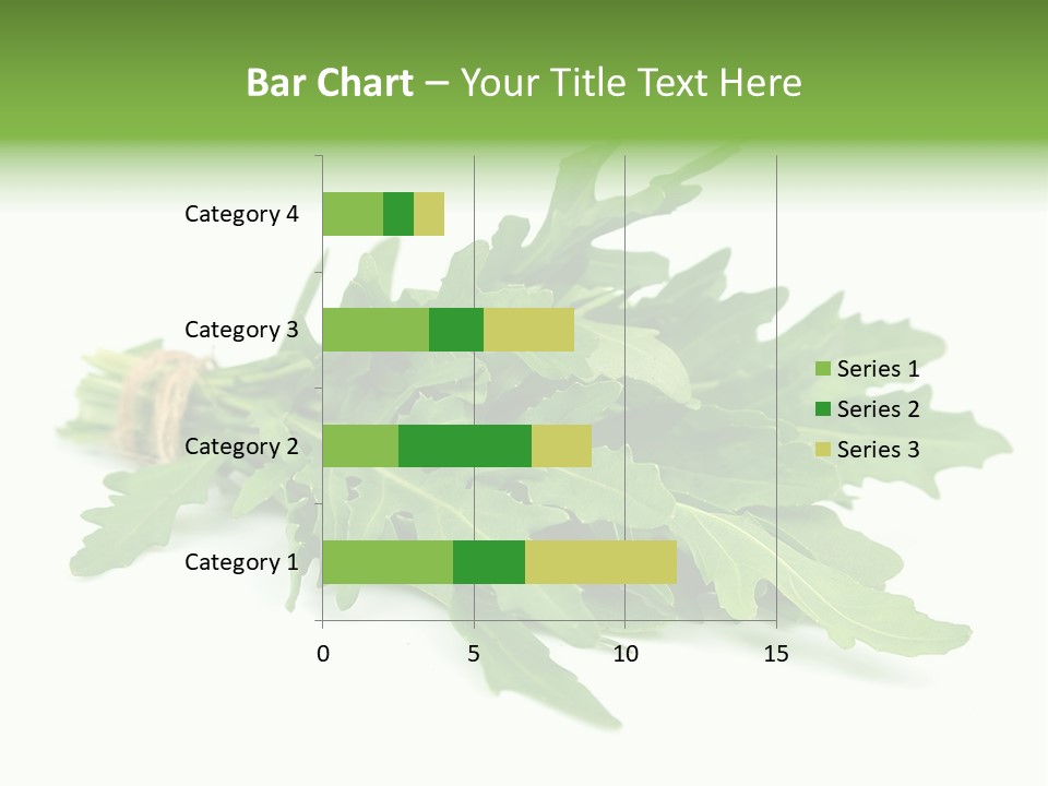 Eating Sativa White PowerPoint Template