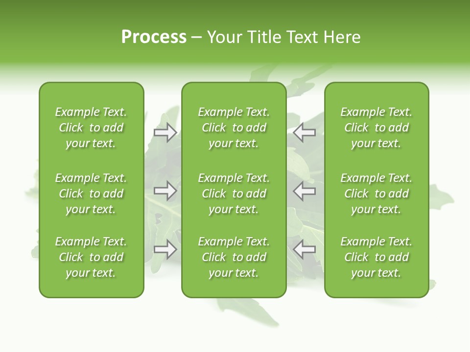 Eating Sativa White PowerPoint Template