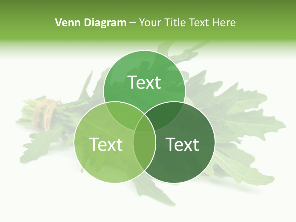 Eating Sativa White PowerPoint Template