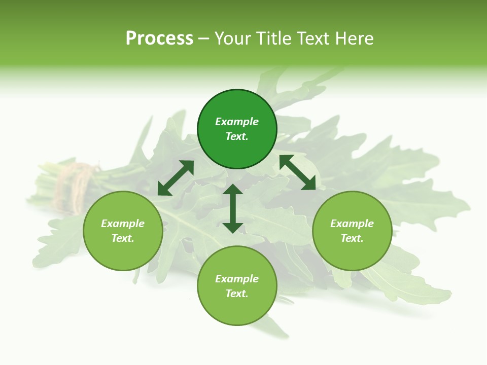 Eating Sativa White PowerPoint Template