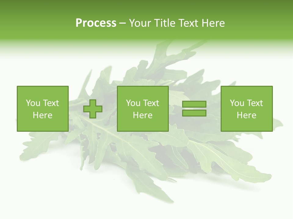 Eating Sativa White PowerPoint Template