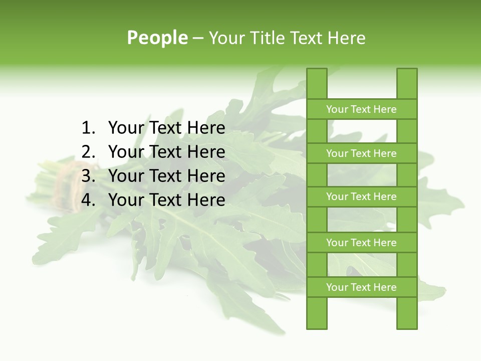 Eating Sativa White PowerPoint Template
