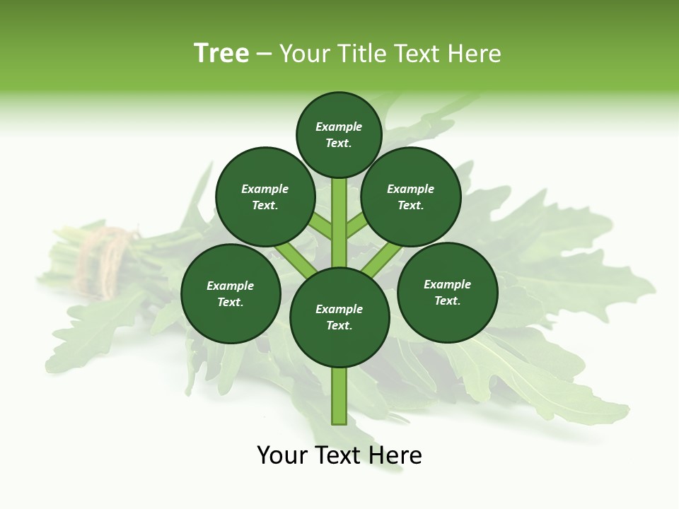 Eating Sativa White PowerPoint Template