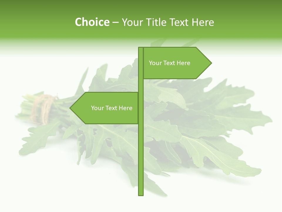 Eating Sativa White PowerPoint Template