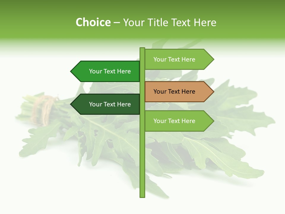 Eating Sativa White PowerPoint Template