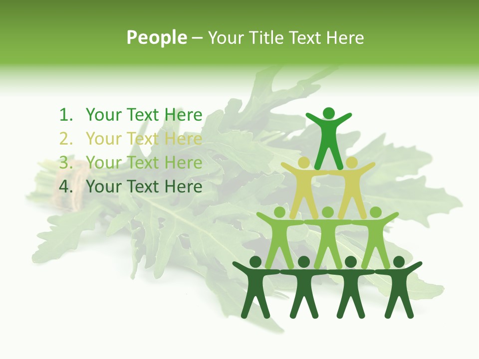 Eating Sativa White PowerPoint Template