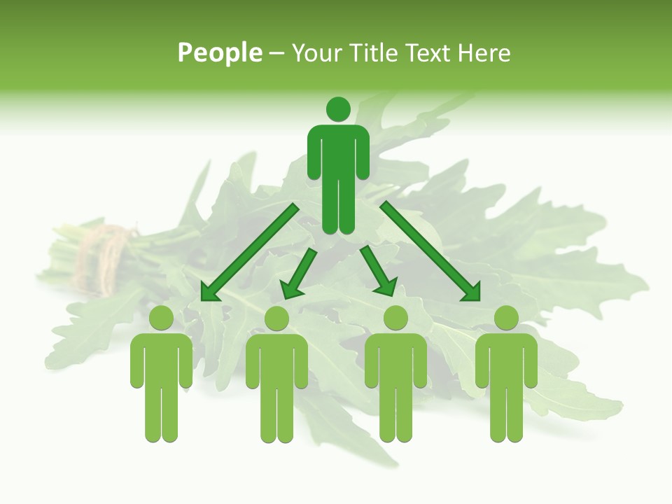 Eating Sativa White PowerPoint Template