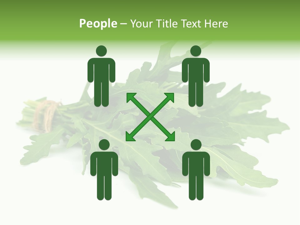 Eating Sativa White PowerPoint Template