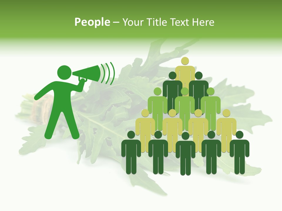 Eating Sativa White PowerPoint Template