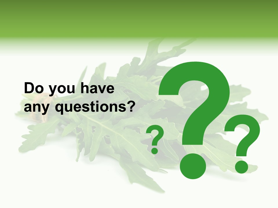 Eating Sativa White PowerPoint Template