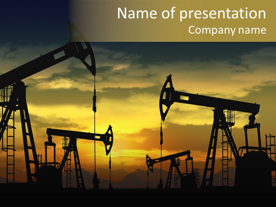 Exploration Outdoor Gas PowerPoint Template