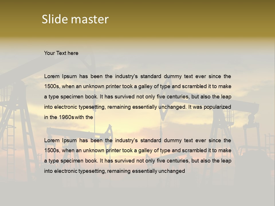 Exploration Outdoor Gas PowerPoint Template