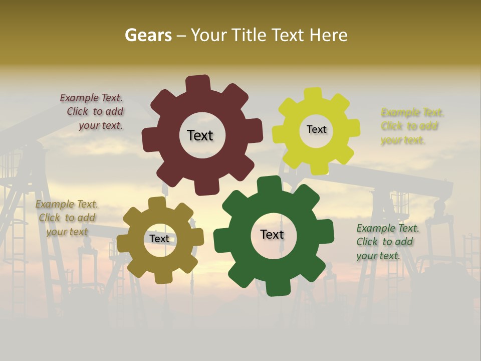Exploration Outdoor Gas PowerPoint Template